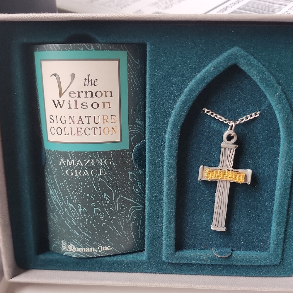 Amazing Grace Cross Necklace